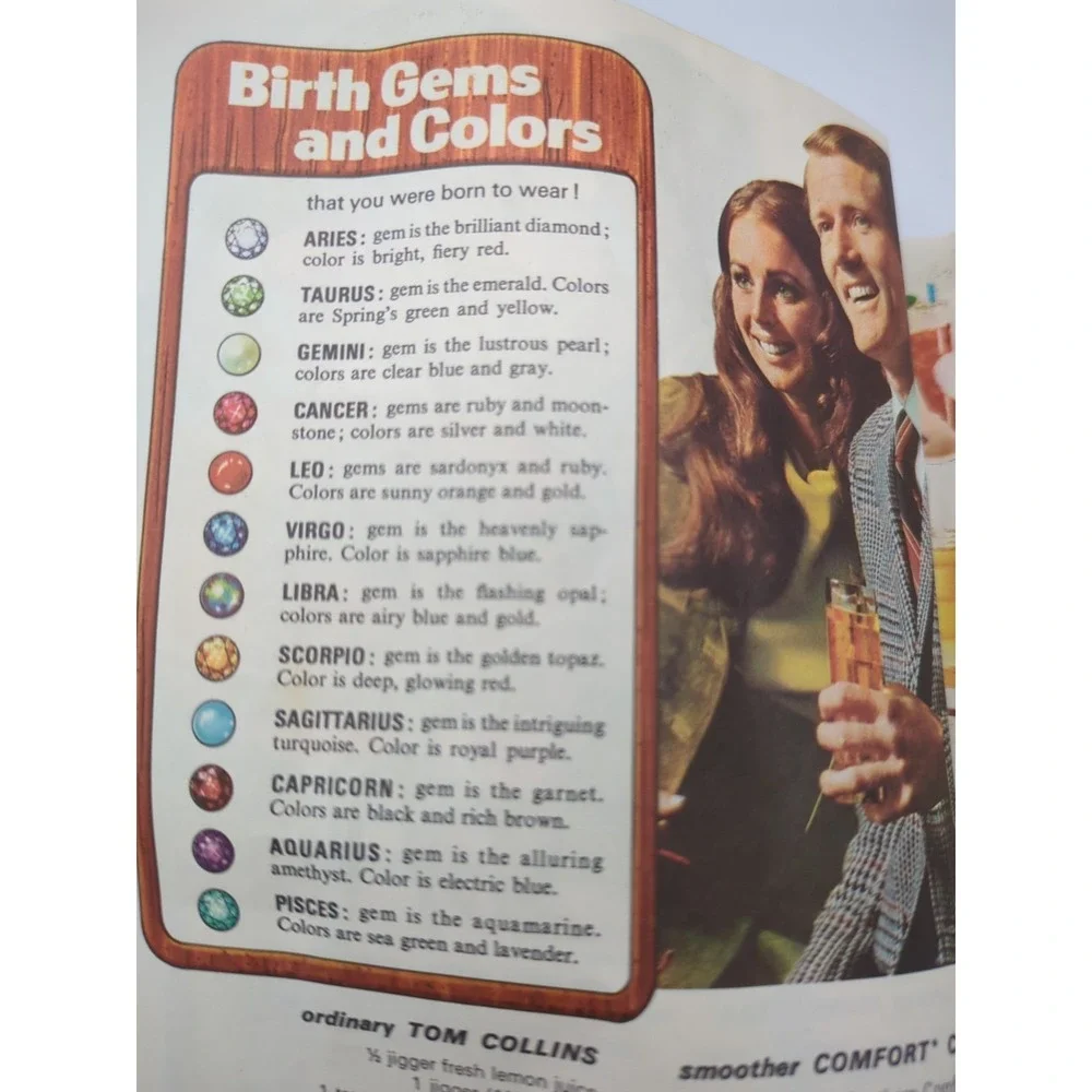 Vintage‎ Mid-Century Trav-L-Bar Happy Hour Mixology Booklet Astrology Graphics